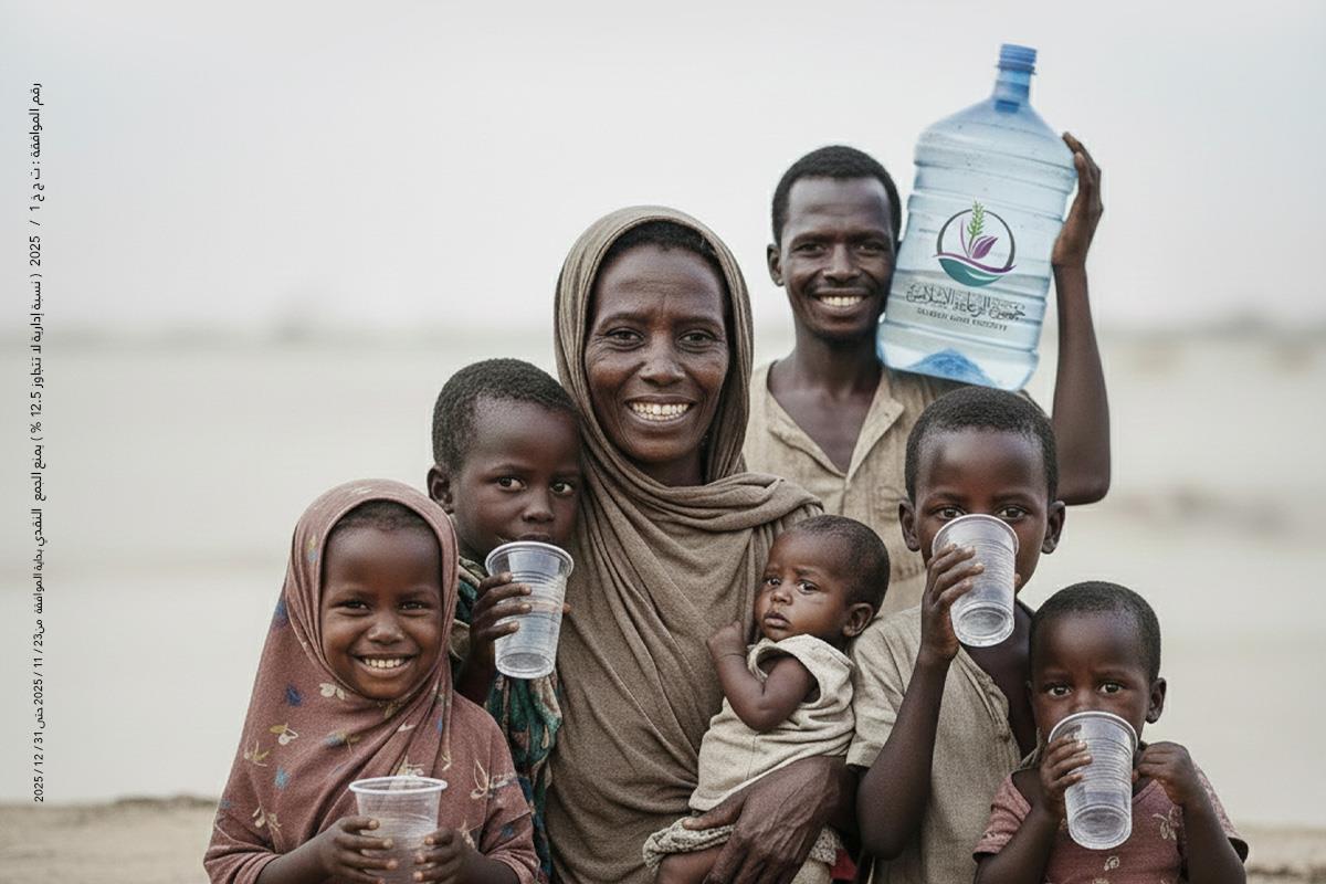 سقيا ماء للمتضررين من الحرب بالسودان 